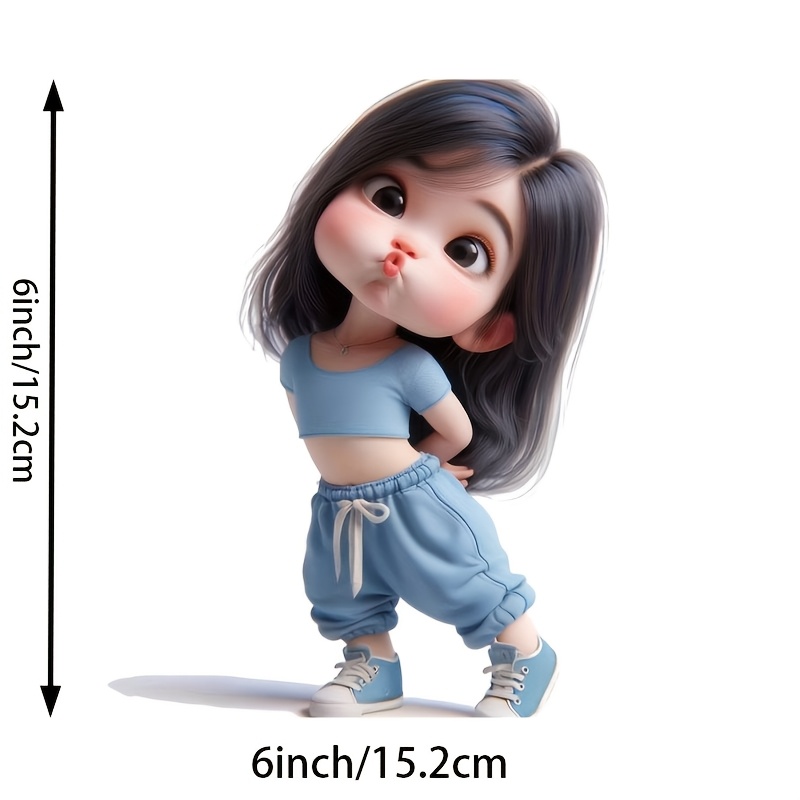 Cute Cartoon Girl Waterproof V - Laptop Accessories Girls recension och pris
