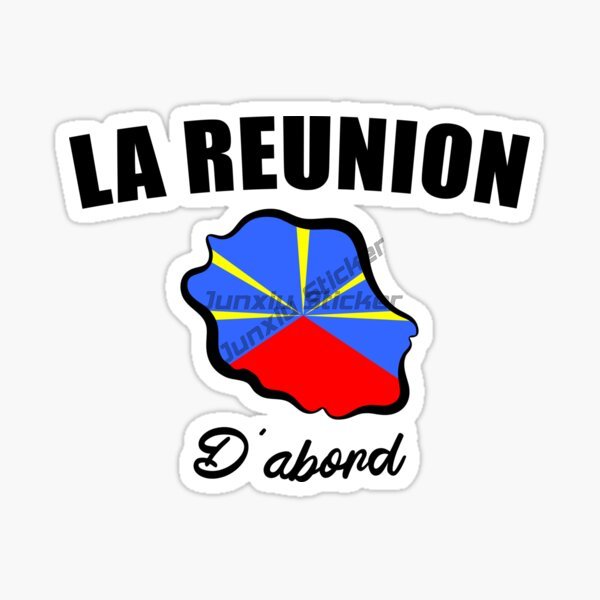 Reunion Island Flag Car Sticke - Laptop Accessories Logo recension och pris