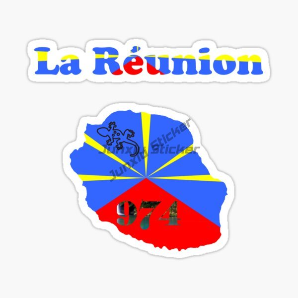 Reunion Island Flag Car Sticke - Laptop Accessories Logo recension och pris