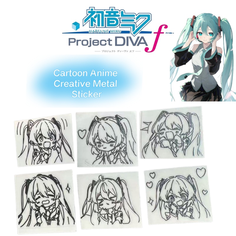 Hatsune Miku cartoon anime cha - Laptop Accessories Stickers recension och pris