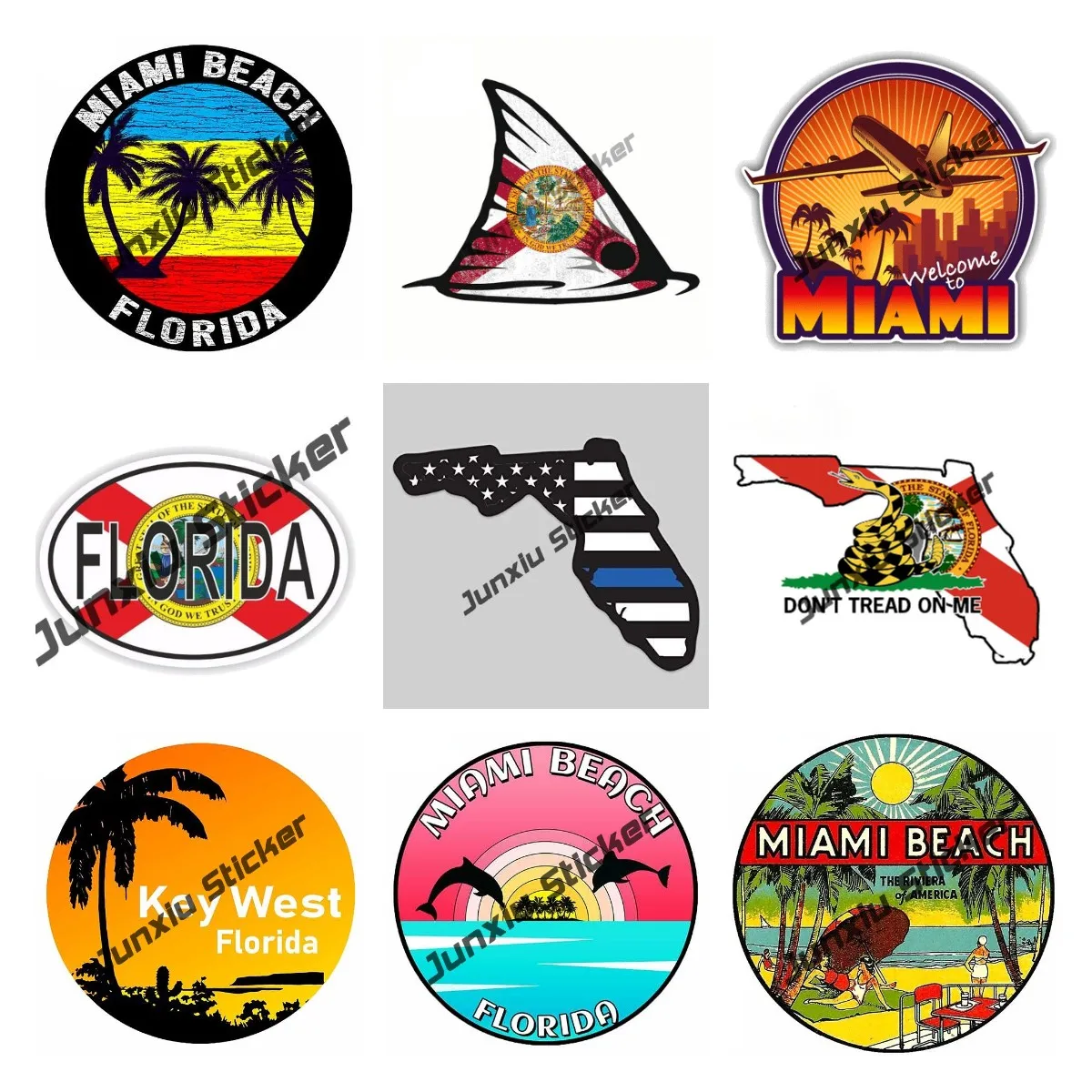 Creative Florida Flag Sticker  - Laptop Accessories Logo recension och pris