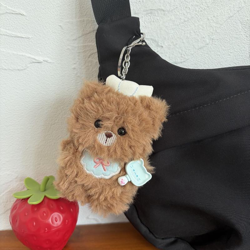 1Pcs Soft Plush Chef Bear Keyc - Laptop Accessories Girly recension och pris