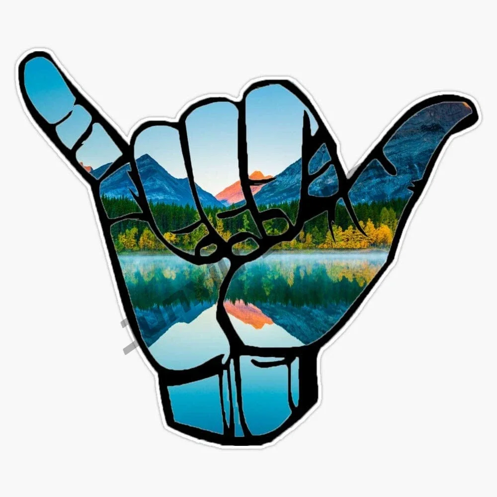 Hang Loose Mountains Beach Sur - Laptop Accessories Logo recension och pris