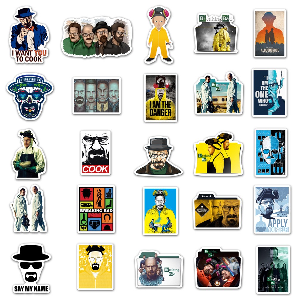 50pcs TV Show Breaking Bad Sti - Laptop Accessories Cool recension och pris