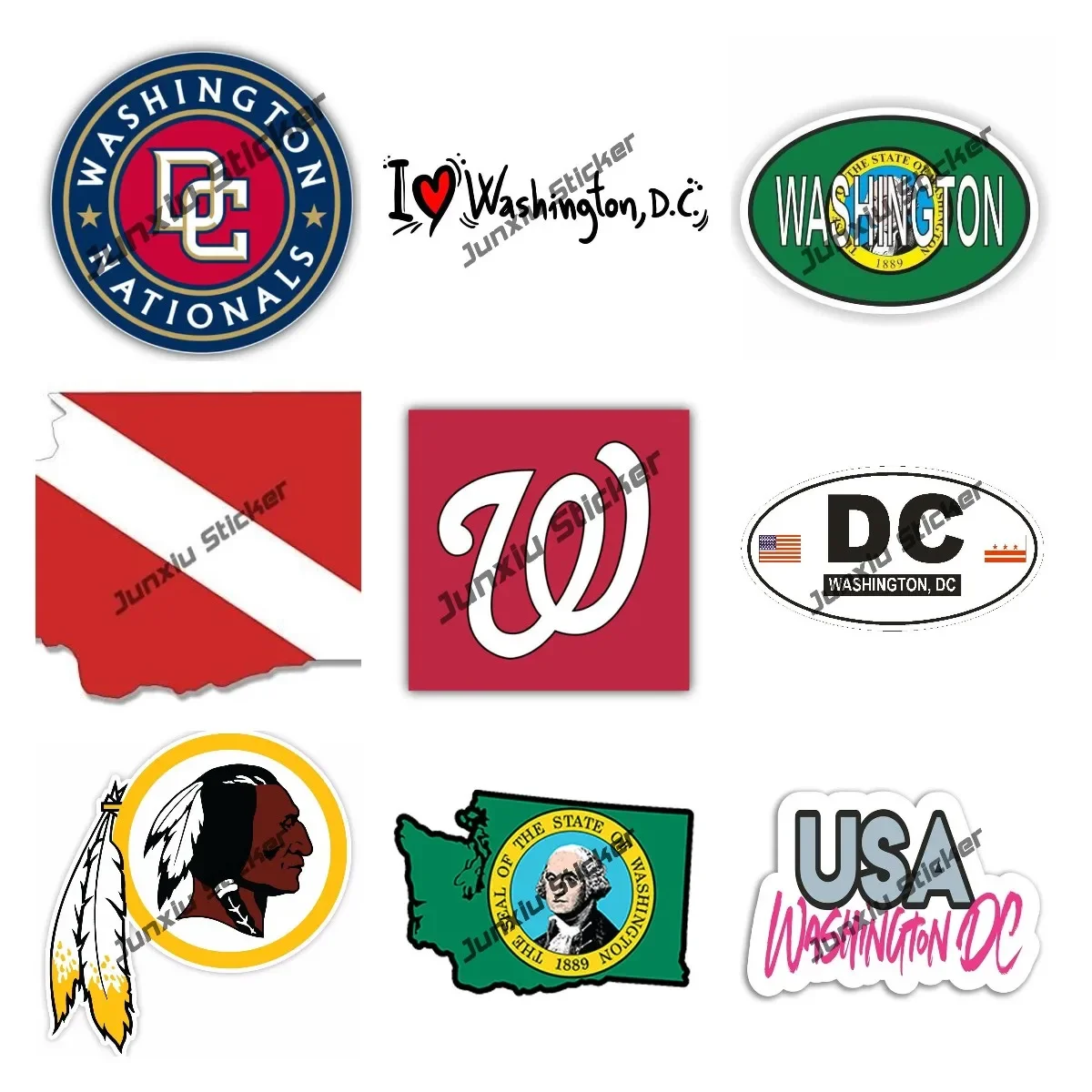 USA Washington Flag Map Car St - Laptop Accessories Logo recension och pris