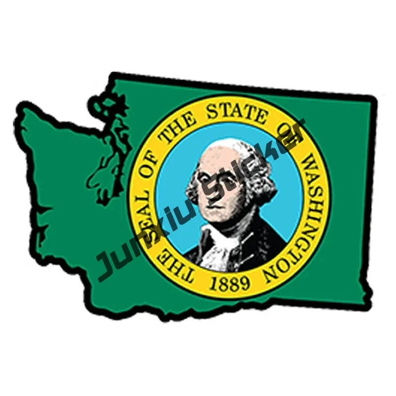 USA Washington Flag Map Car St - Laptop Accessories Logo recension och pris