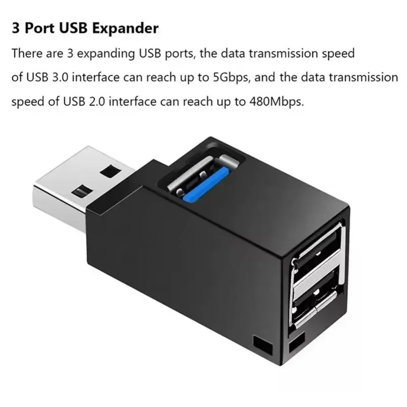 USB 3.0 2.0 Rotatable 3 Ports  - Laptop Accessories For Programmers recension och pris