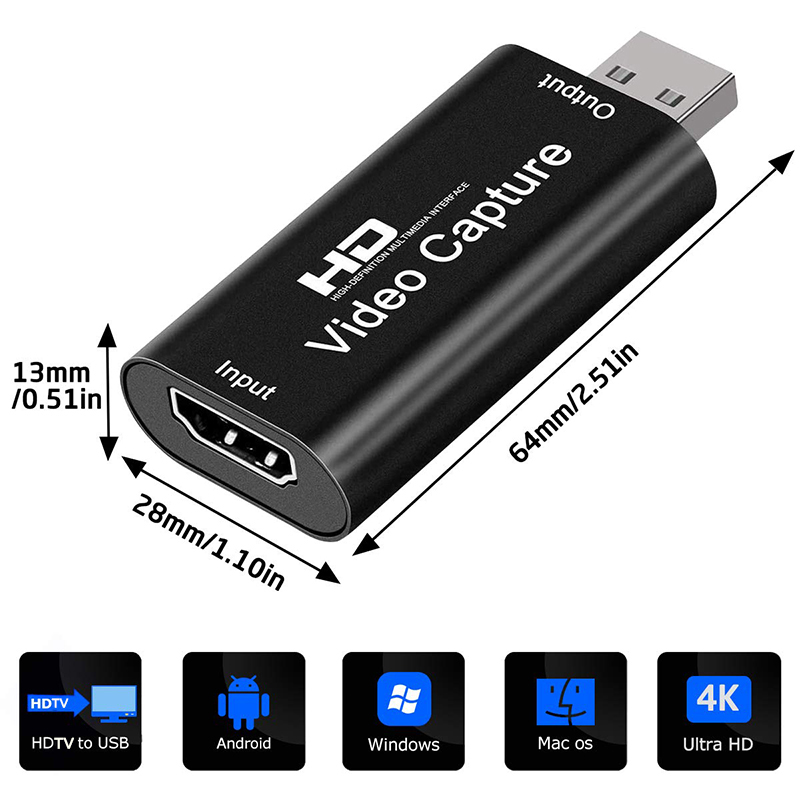 USB 2.0 Video Capture Card HD  - Monitor Portable Usb recension och pris