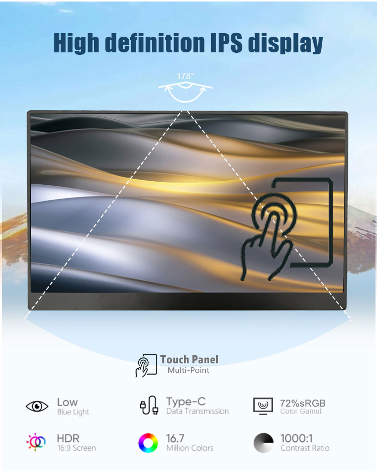 15.6 16 18.4 21.5 Inch OLED Sc - Monitor Portable Usb recension och pris