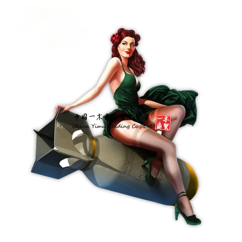Car Stickers Pin Up Girl Vinta - Laptop Accessories Logo recension och pris