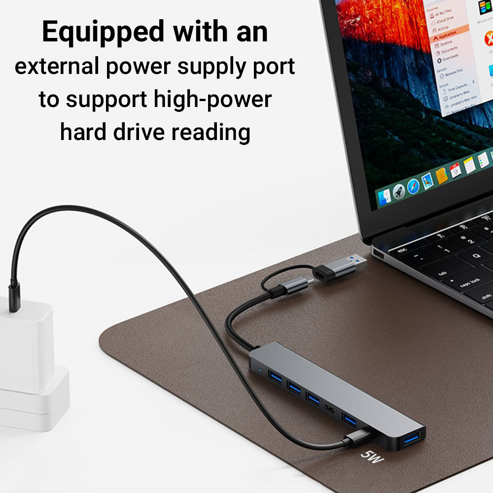 7-in-1 Dual-Head USB-C&USB Doc - Laptop Accessories That You Need recension och pris