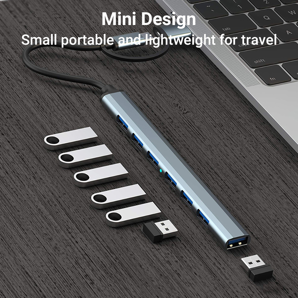 7-in-1 Dual-Head USB-C&USB Doc - Laptop Accessories That You Need recension och pris