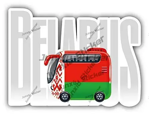 Belarus Travel Bus Flag Label  - Laptop Accessories Logo recension och pris