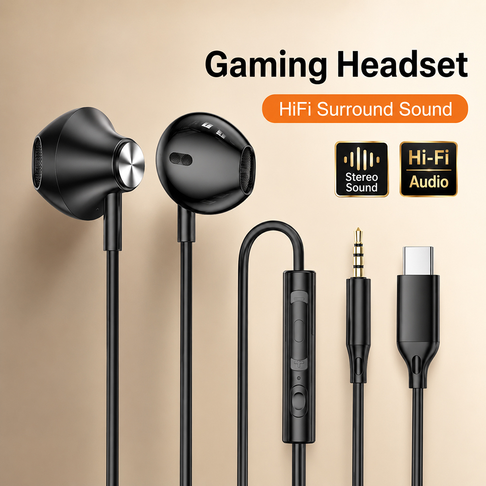 HiFi Surround Headphones Bass  - Laptop Accessories Cool recension och pris