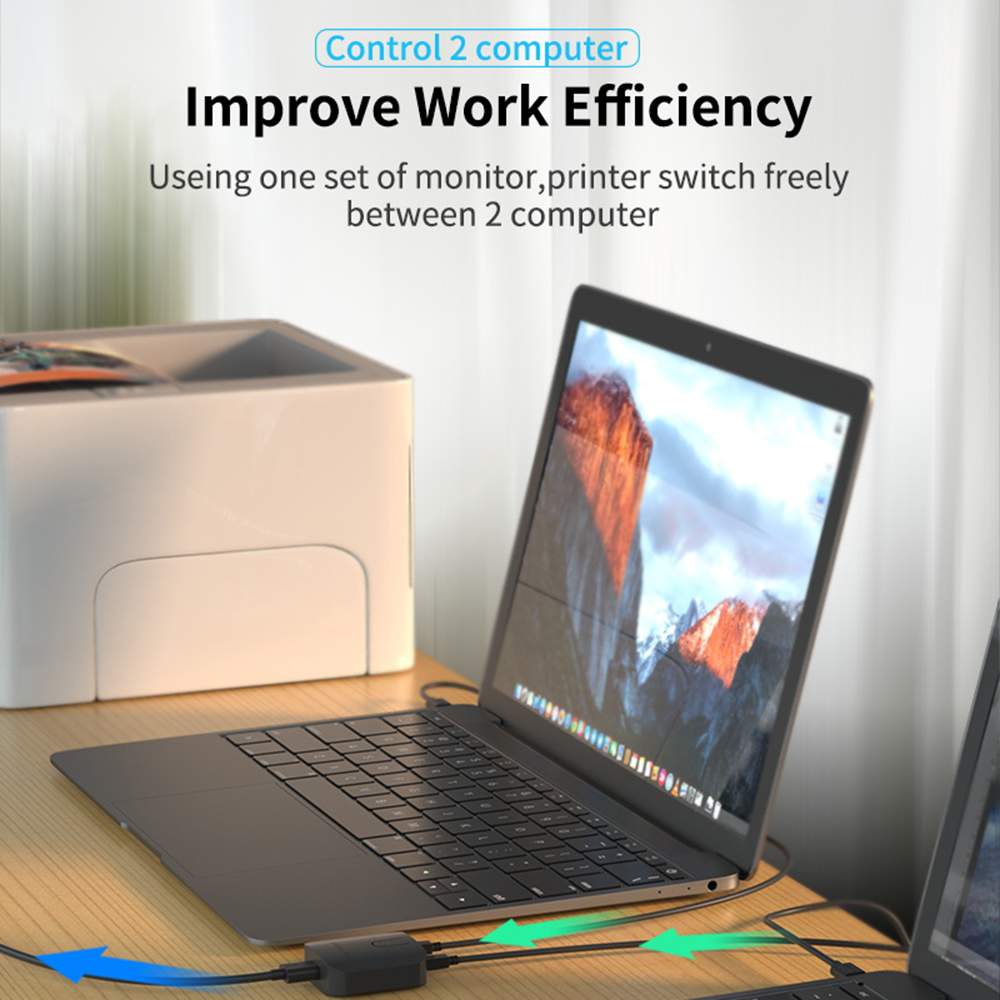 2X1 KVM Switch Box Selector Du - Monitor Portable Usb recension och pris