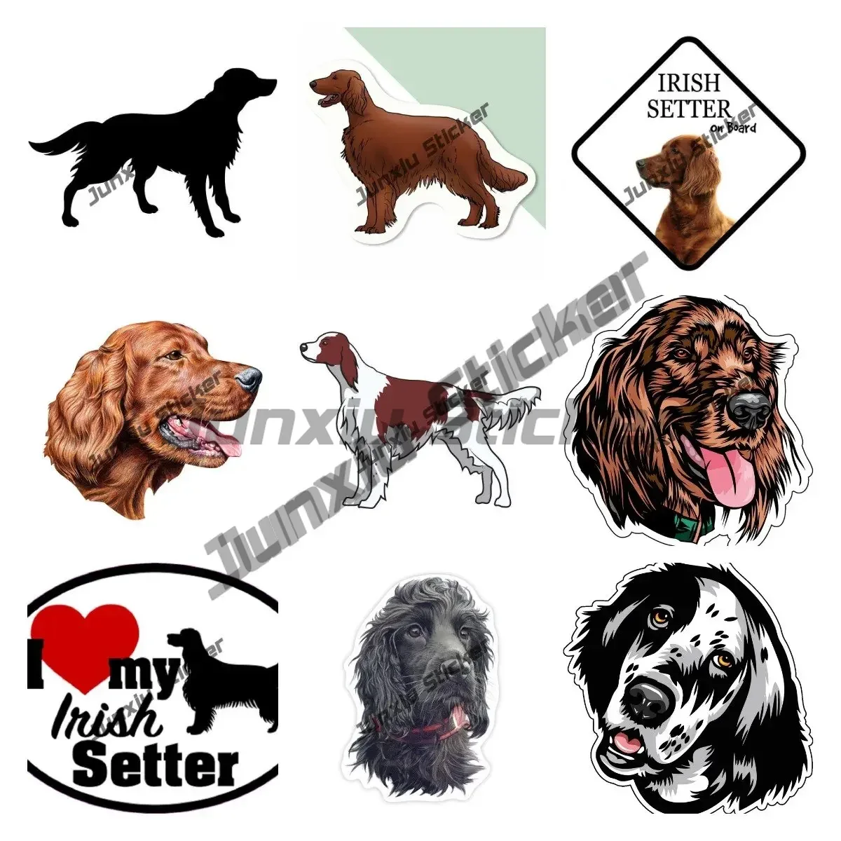 Irish Setter Vinyl Decal I Lov - Laptop Accessories Logo recension och pris