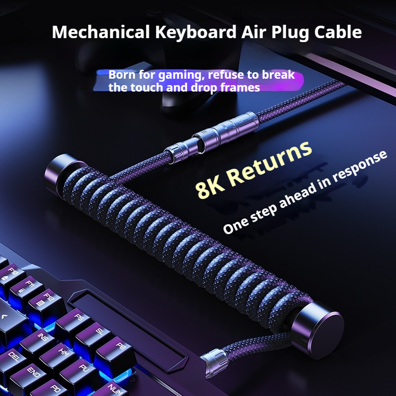 Eary 1.2m Coiled Keyboard Cabl - Laptop Accessories For Programmers recension och pris