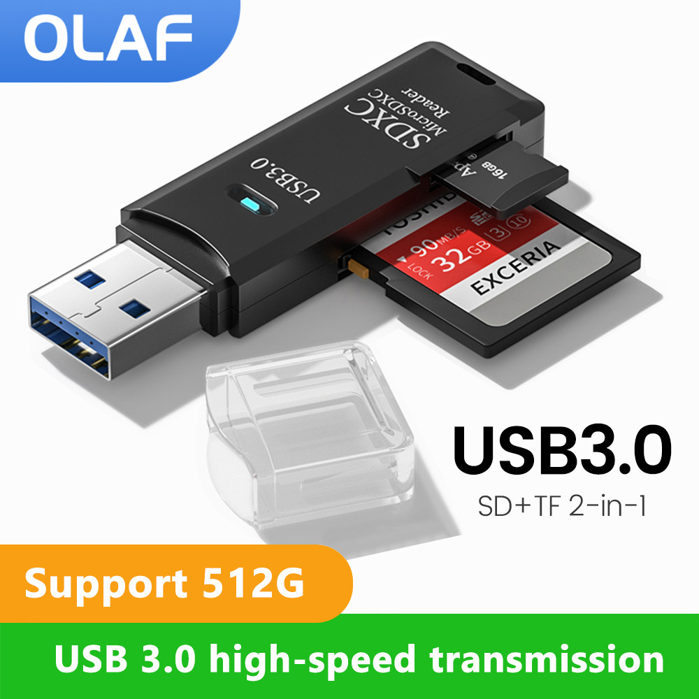 USB 3.0 2 IN 1 Card Reader Mic - Laptop Accessories For Programmers recension och pris