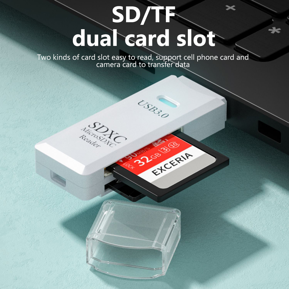 USB 3.0 2 IN 1 Card Reader Mic - Laptop Accessories For Programmers recension och pris