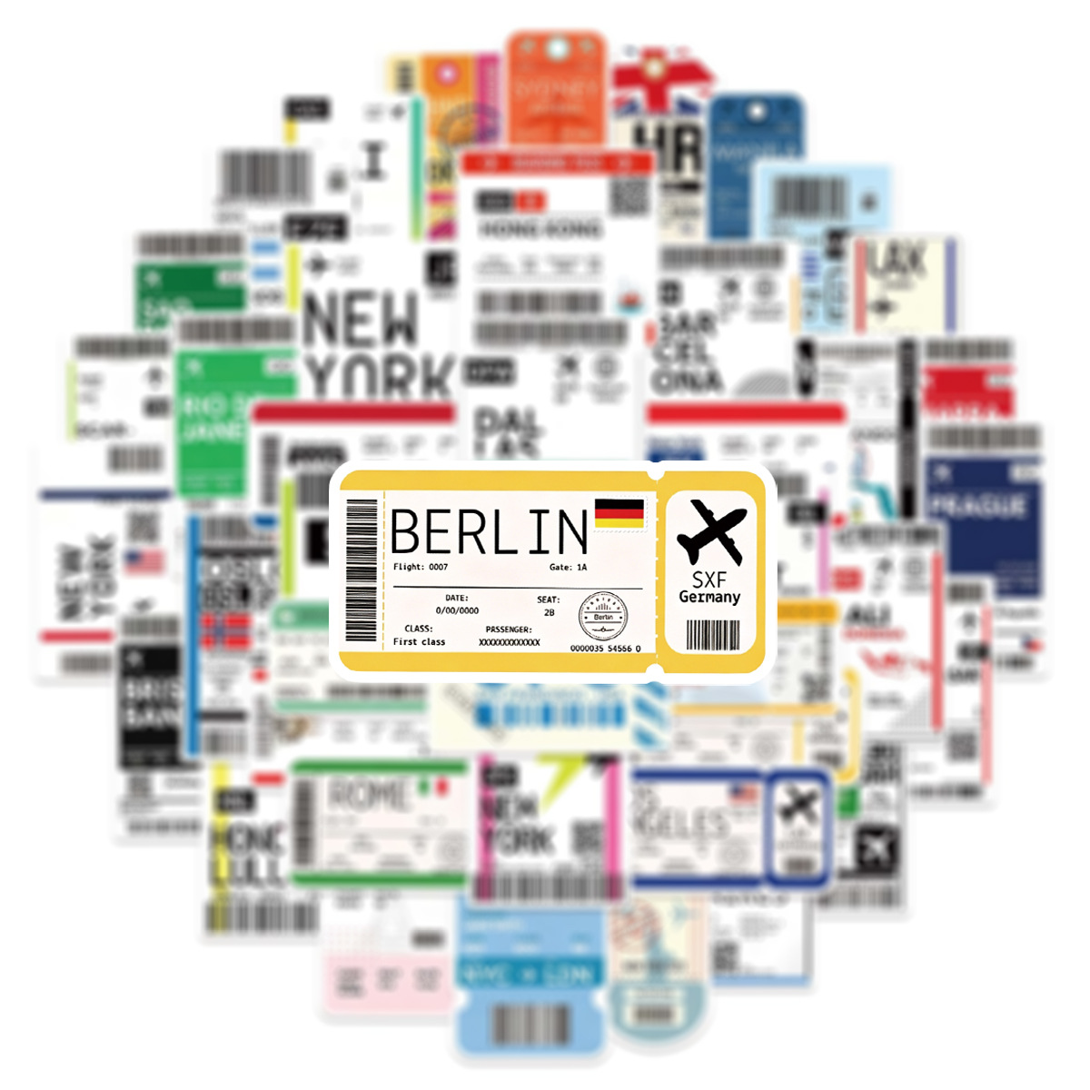 50Pcs Air Tickets Boarding Pas - Laptop Accessories Cool recension och pris