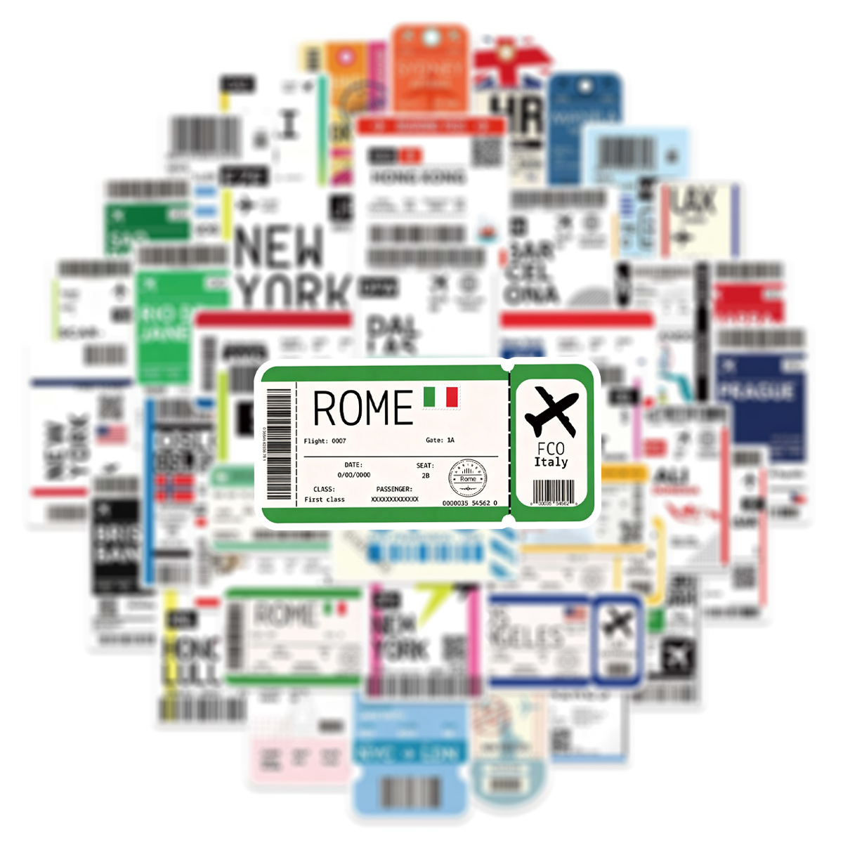 50Pcs Air Tickets Boarding Pas - Laptop Accessories Cool recension och pris