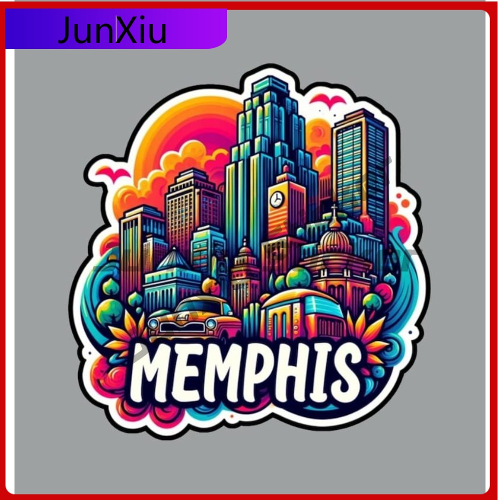 Memphis Tennessee Sticker Acce - Laptop Accessories Logo recension och pris
