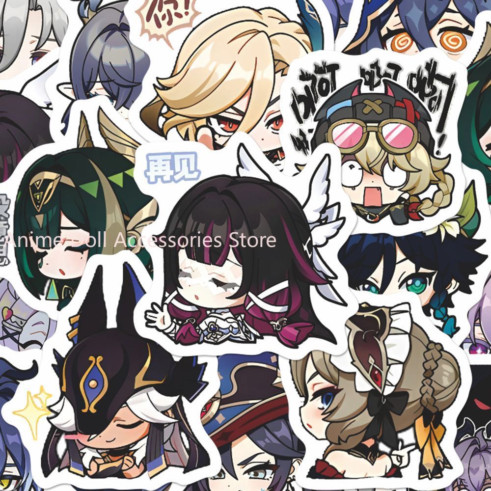 64PCS Genshin Impact Moon Maid - Laptop Accessories Stickers recension och pris