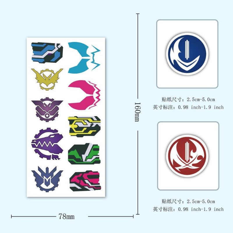 60 Sheets Kamen Rider Logo Sti - Laptop Accessories Stickers recension och pris